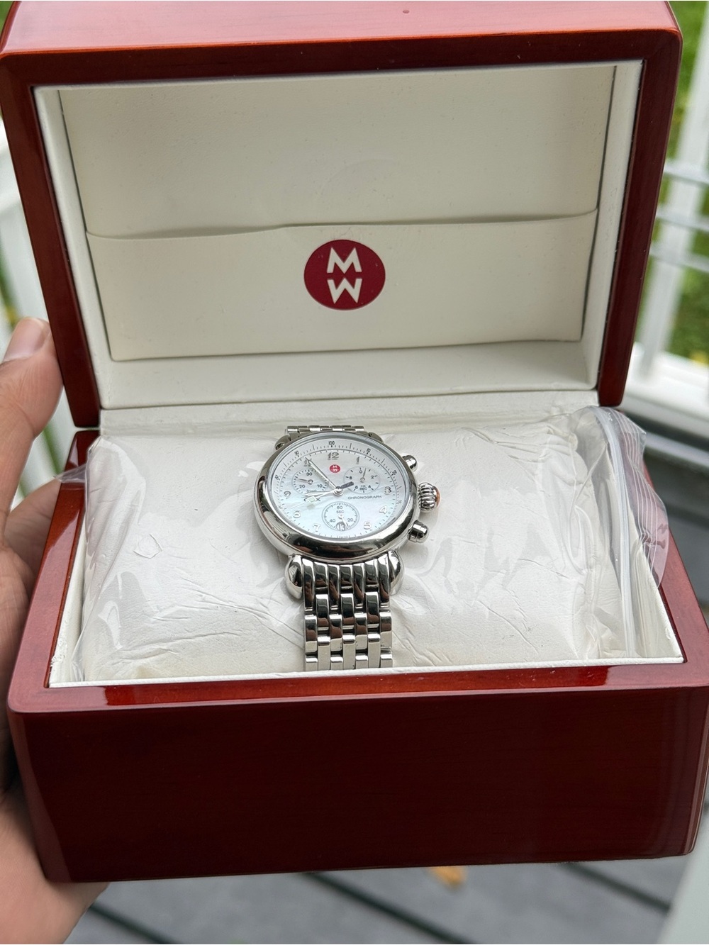 Michele CSX Mother of Pearl Dial Chronograph Women's Watch - Picture 5 of 14